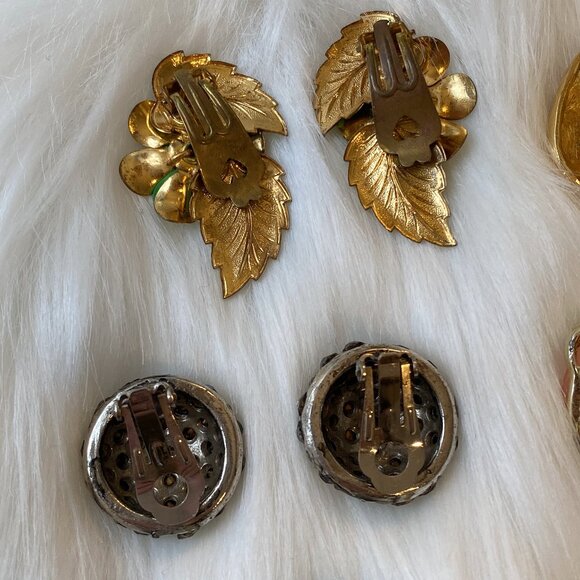 COLLECTION OF CLIP/SCREWBACK EARRINGS (TARA, CORO, 925 STERLING) - Picture 10 of 16